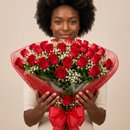 Surpreendente Buquê com 50 Rosas