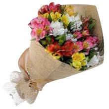 Buquê de Astromélias nas Cores da Primavera