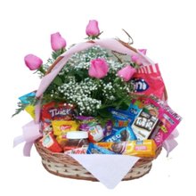 Cesta de Chocolate - Amor e Chocoate 