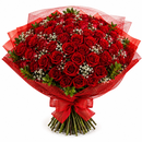 Buquê de 100 Rosa Colombianas - Mega Amor