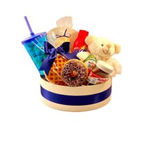 Cesta de Café da Manhã Infantil - Dia de Alegria Azul