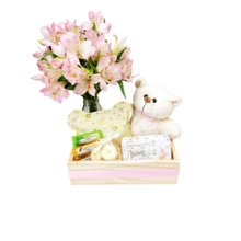 Presente Maternidade - Mamãe e Bebê - Rosa