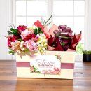 Dia das Mães - Cesta Flores e Chocolates - Amor de Mãe