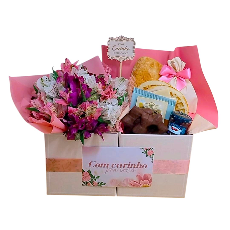 Café da Manhã com Flores Doçura de Carinho