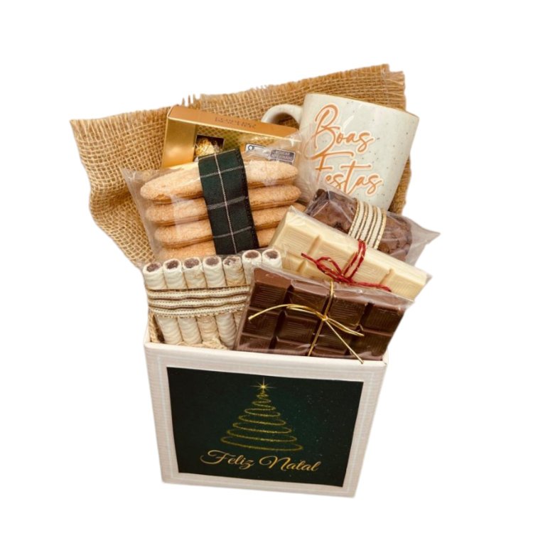 Cesta de Presente - Sabores  Encanto de Natal