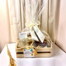 Cesta de Presente Doce Aniversário Dourado