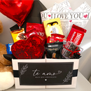 Cesta de Chocolate Com Urso Dia dos Namorados Te Amo