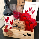 Presente Dia dos Namorados  Vinho e Taças