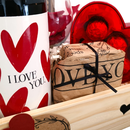 Presente Dia dos Namorados  Vinho e Taças
