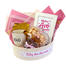 Cesta de Presente  Feliz Dia dos Avós Rosa