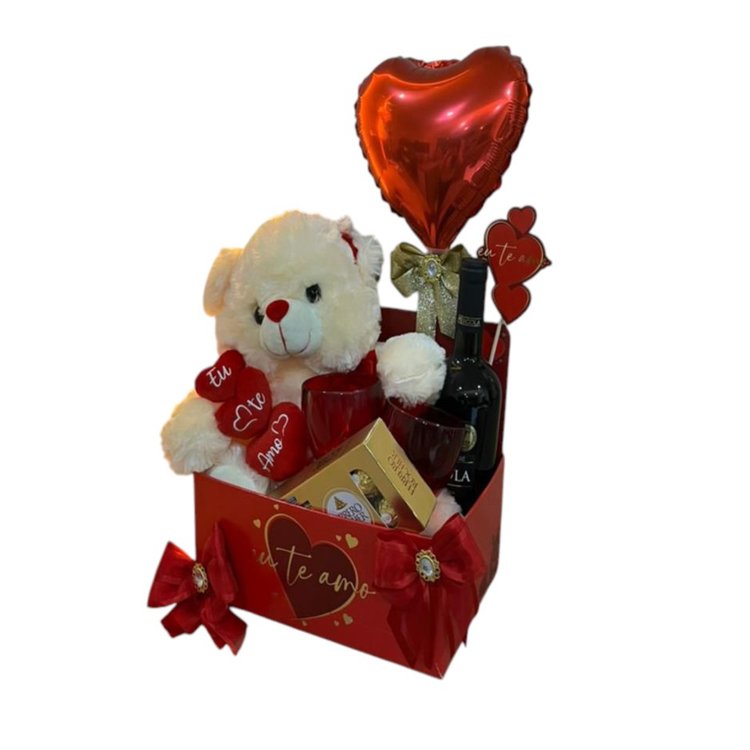 Box Romântica amor e Vinho
