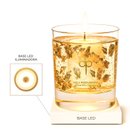 Kit Vela Perfumada - Gold 22K & Base Iluminada 