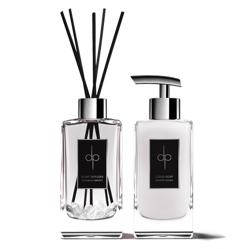 Kit Lavabo Crystal Chá Branco Aromatizador & Sabonete