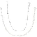 Kit Pulseiras de Prata 925 Coração e Bolinhas
