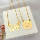Colar Escapulário Borboleta Banhado a Ouro 18K