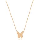 Colar Borboleta Origami Banhado a Ouro 18K