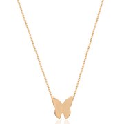 Colar Borboleta Origami Banhado a Ouro 18K