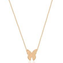 Colar Borboleta Origami Banhado a Ouro 18K