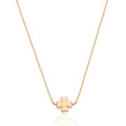 Colar Trevo da Sorte Banhado a Ouro 18K