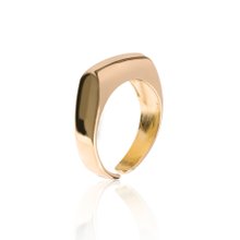 Anel Regulável Liso Dedinho Banhado a Ouro 18K