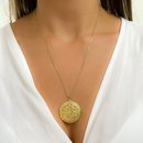 Colar Relicário Redondo Banhado a Ouro 18K