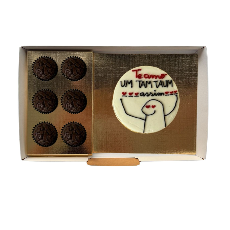 Caixa Amor Bento Cake Ninho - Te Amo
