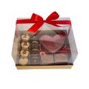 Caixa Amo Você Coração Chocolate e Brigadeiros