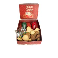 Jogo do Noel e Biscoitos Decorativos