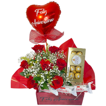 Cesta de Aniversário com Balão 