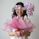 Orquídea Elegante Com Tela Rosa