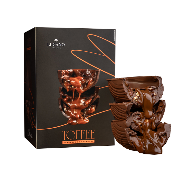 Ovo trufado 50% Cacau Caramelo de Amêndoas