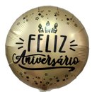  Ballão Metalizado "Feliz Aniversário"
