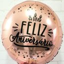  Ballão Metalizado "Feliz Aniversário"
