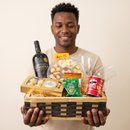 Baú Grande de Vinho com Petiscos