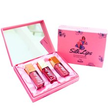 Kit de Batons Líquidos Com Ácido Hialurônico Silk Lips