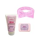 kit presente hidratante, sabonete e faixa Bella Lavie