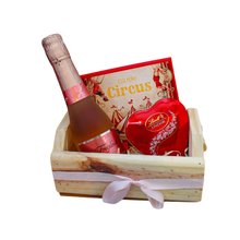 Presente Perfume Espumante e Chocolate Lindt