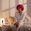 Kit Presente Melhores Amigas Touca de Cetim e Perfume