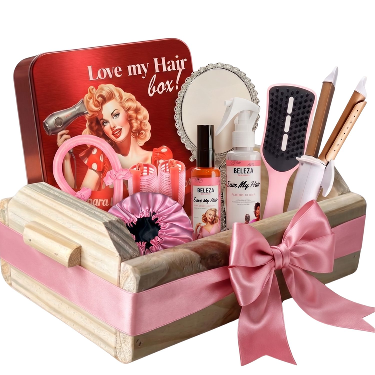 Kit acessórios Love My Hair Beleza Express vermelho