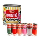 Kit presente Rio Retrô 6 Esmaltes e Rádio Bluetooth