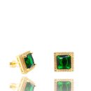Brinco Agatha com Cristal Cor Esmeralda