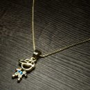 Colar Menino com Micro Zircônia Azul