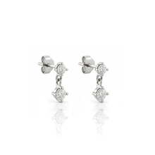 Brinco Mãe&Filha Lovace Cristal Translúcido