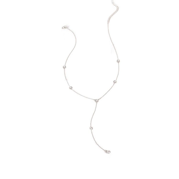 Colar Gravatinha Tifany Small com Zircônias.