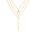  Colar Trio Velmont Ouro Amarelo