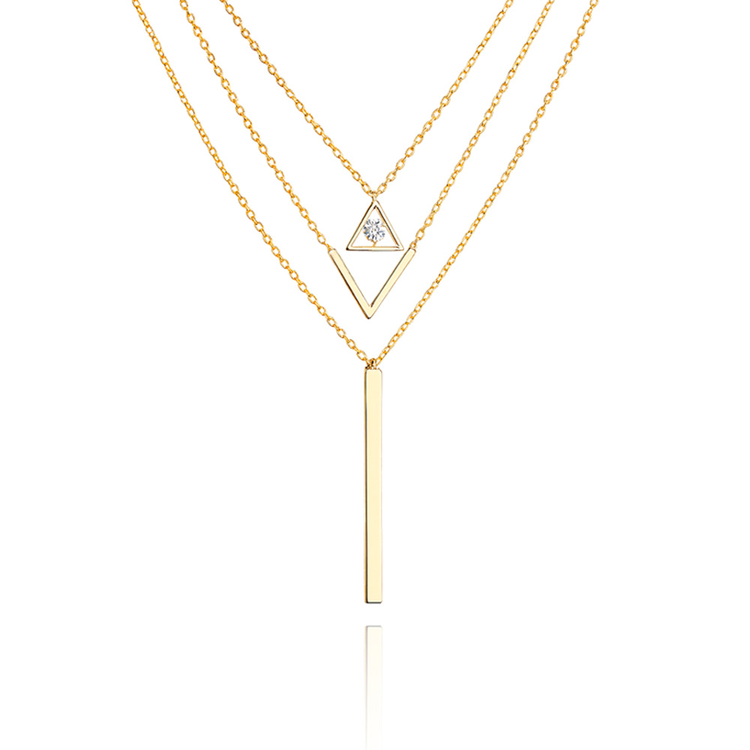 Colar Trio Velmont Ouro Amarelo