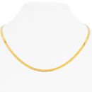 Colar Choker Malha Italiana Ouro Amarelo 18K