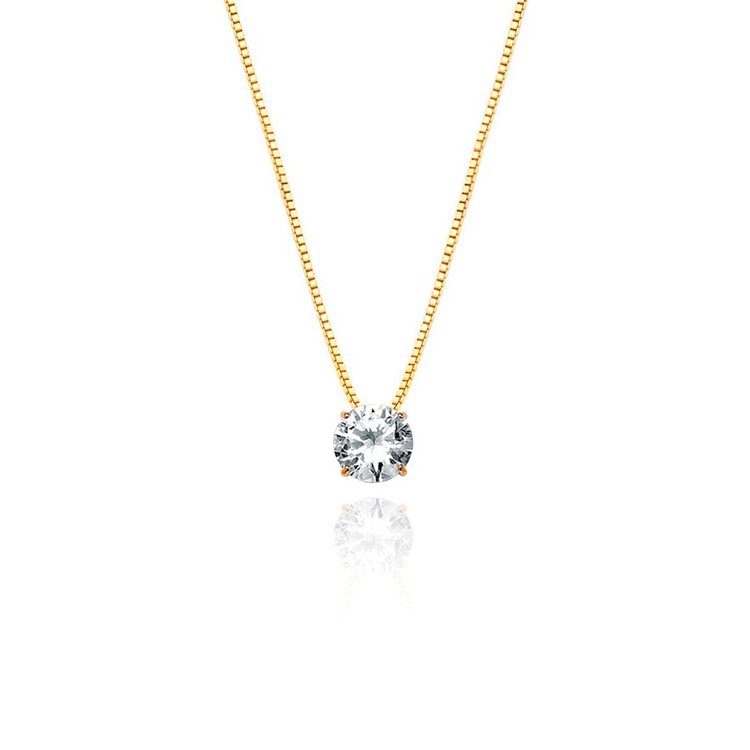 Colar Touch Ponto de Luz Major Ouro Amarelo 18K
