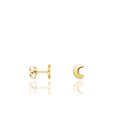 Brinco Lua Infantil Ouro Amarelo 18K.