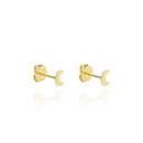 Brinco Meia Lua Ouro Amarelo